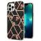  iPhone 16 Pro Max Skal TPU Marmor Svart Blomma
