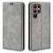  Samsung Galaxy S23 Ultra Fodral Flip Skin Touch Grå