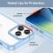  iPhone 14 Pro Max Skal Akryl/TPU Transparent/Blå