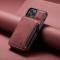 CASEME iPhone 12 / 12 Pro - CASEME Skal med Plånboksfunktion - Röd