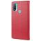  Motorola Moto E20 / E40 Fodral Tryckt Fjäril Textur Röd