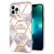  iPhone 16 Pro Max Skal TPU Marmor Krona