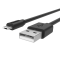 Smartline Smartline 2m Micro USB Laddningskabel Svart