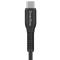 Smartline Smartline 2m 3A USB-C Nylon Laddningskabel Svart
