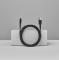 Smartline Smartline 2m 3A USB-C Nylon Laddningskabel Svart