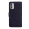  Motorola Moto G51 Fodral Skin Touch Läder Svart