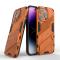  iPhone 14 Pro Skal Hybrid Med Kickstand Orange