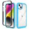  iPhone 15 Plus Skal Shockproof Med Frontram Ljus Blå