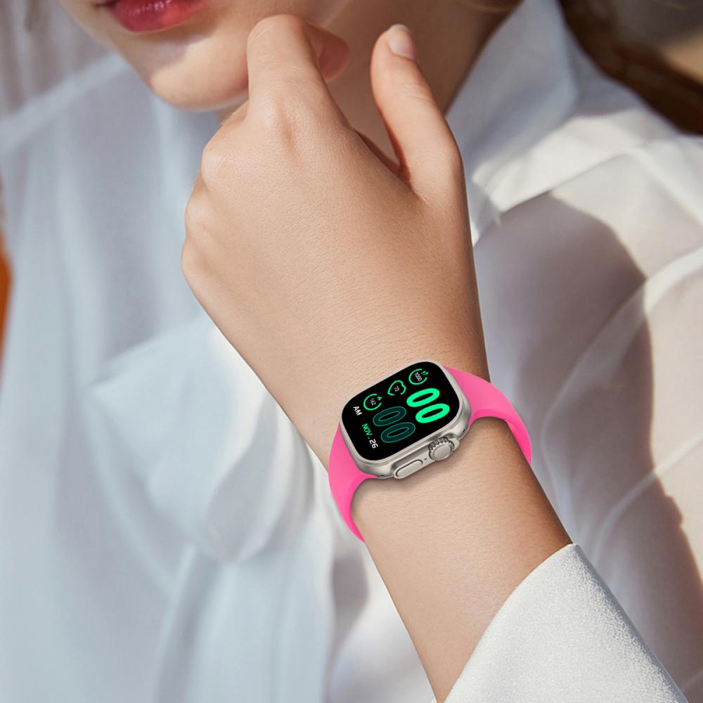 ColorPop Silikon Armband Butterfly Apple Watch 42/41/40/38 mm (M/L) Hot Pink