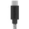 Smartline Smartline 2m 3A USB-C Fuzzy Laddningskabel Grå