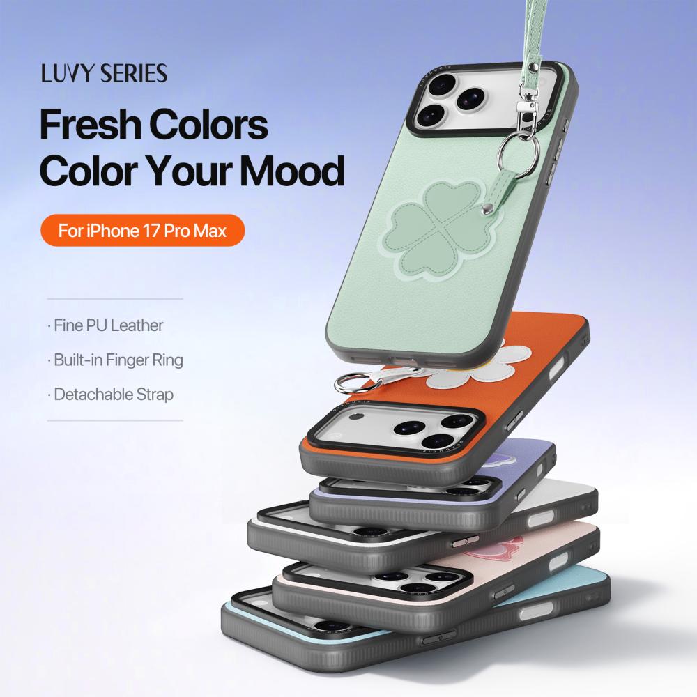 DUX DUCIS DUX DUCIS iPhone 18 Pro Max/17 Pro Max Skal PU-Läder Klöver Grön