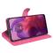  Motorola Moto G04 4G/G24 4G Fodral Litchi Läder Rosa
