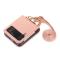  Galaxy Z Flip 3 Skal Solid Läder 2 Kortfack Roséguld