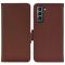  Samsung Galaxy S22 Plus Fodral Litchi Textur Brun