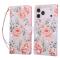  iPhone 17 Pro Max Fodral RFID Läder Rosa Blommor