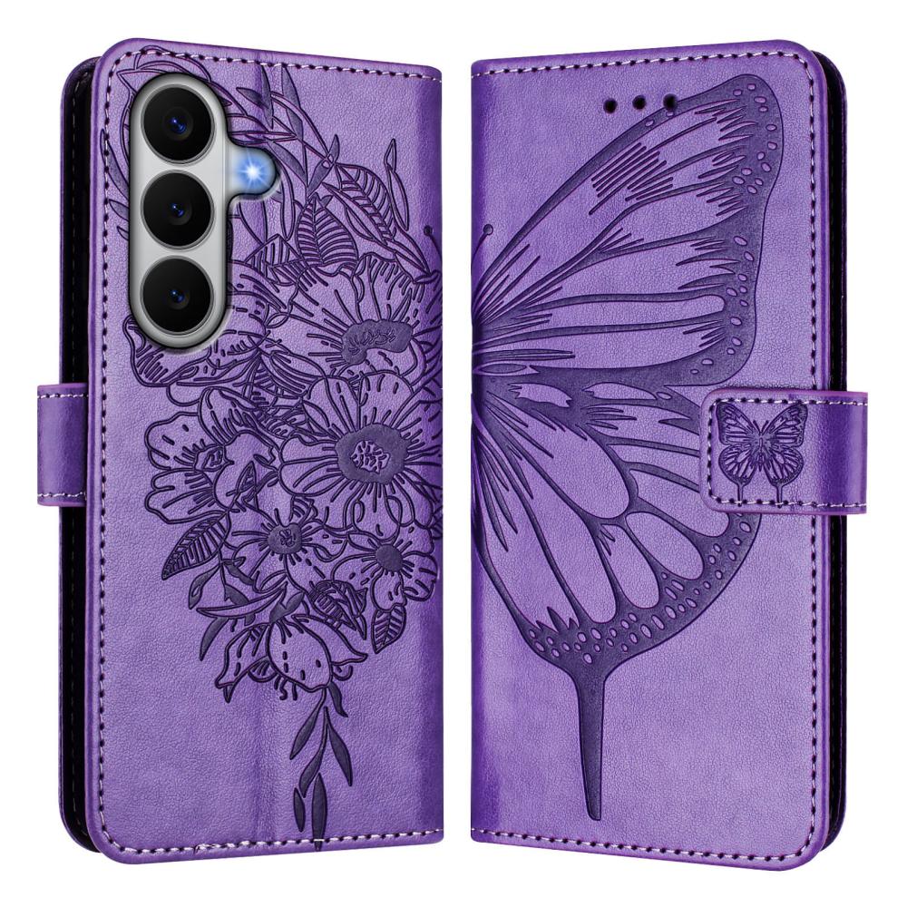  Samsung Galaxy A27 5G Fodral Fjäril Lila