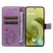  Motorola Moto G86 Power/G86 5G Fodral Fjäril Tryck Lila