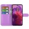  Motorola Moto G04 4G/G24 4G Fodral Litchi Läder Lila