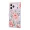  iPhone 17 Pro Max Fodral RFID Läder Rosa Blommor