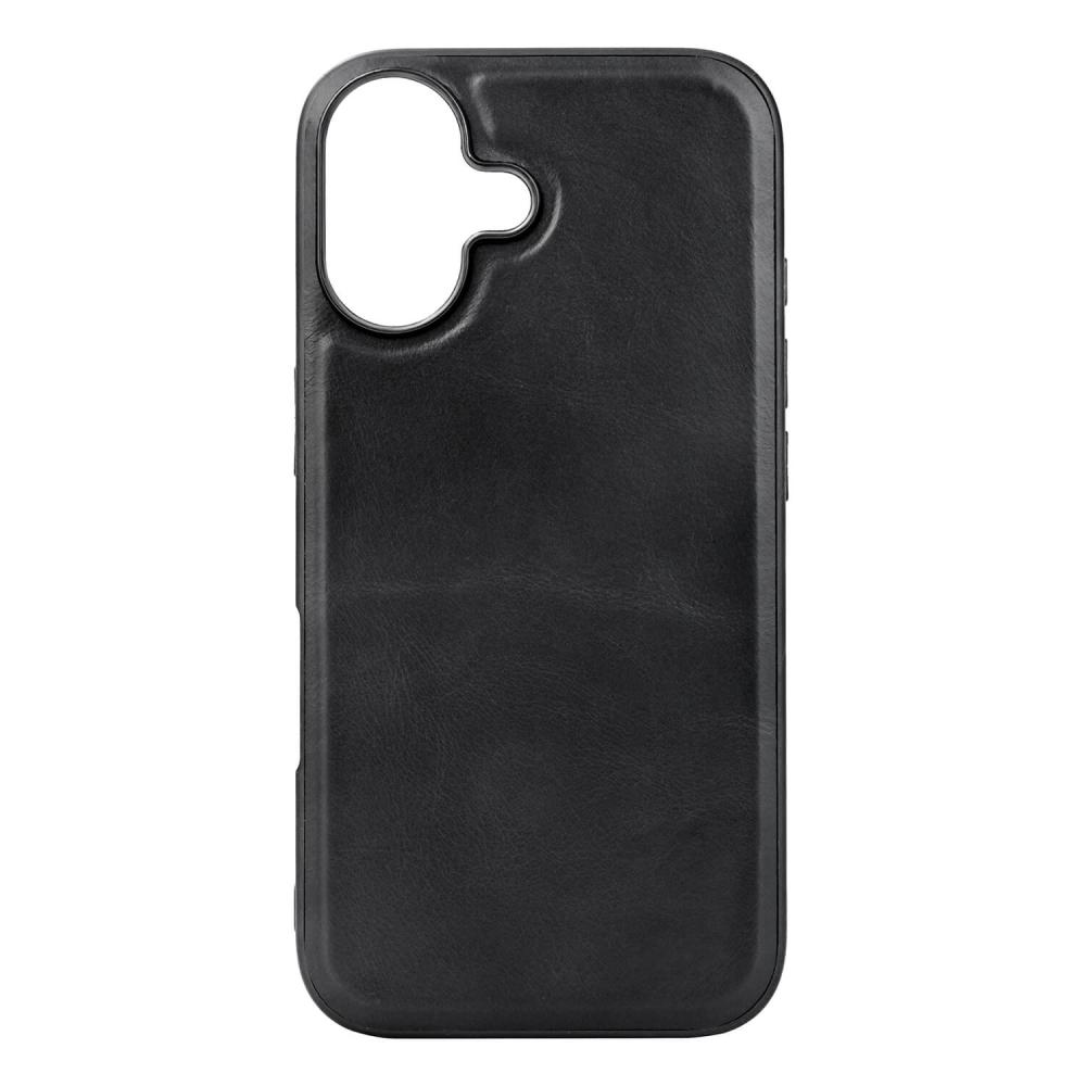 Buffalo Buffalo iPhone 16 Skal MagSafe Äkta Läder Svart