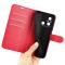 Xiaomi Redmi 12C 4G Fodral Litchi Läder Röd
