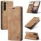 CASEME CASEME Galaxy S24 Fodral Flip Retro Läder Brun