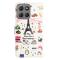  Motorola Moto G15 / G15 Power Fodral Med Tryck Eiffeltornet