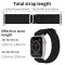 ColorPop Apple Watch 42/44/45/46/49 mm Armband Alpine Pro Loop Svart