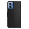  Motorola Moto G35 5G Fodral Litchi Läder Svart