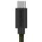 Smartline Smartline 2m 3A USB-C Fuzzy Laddningskabel Grön