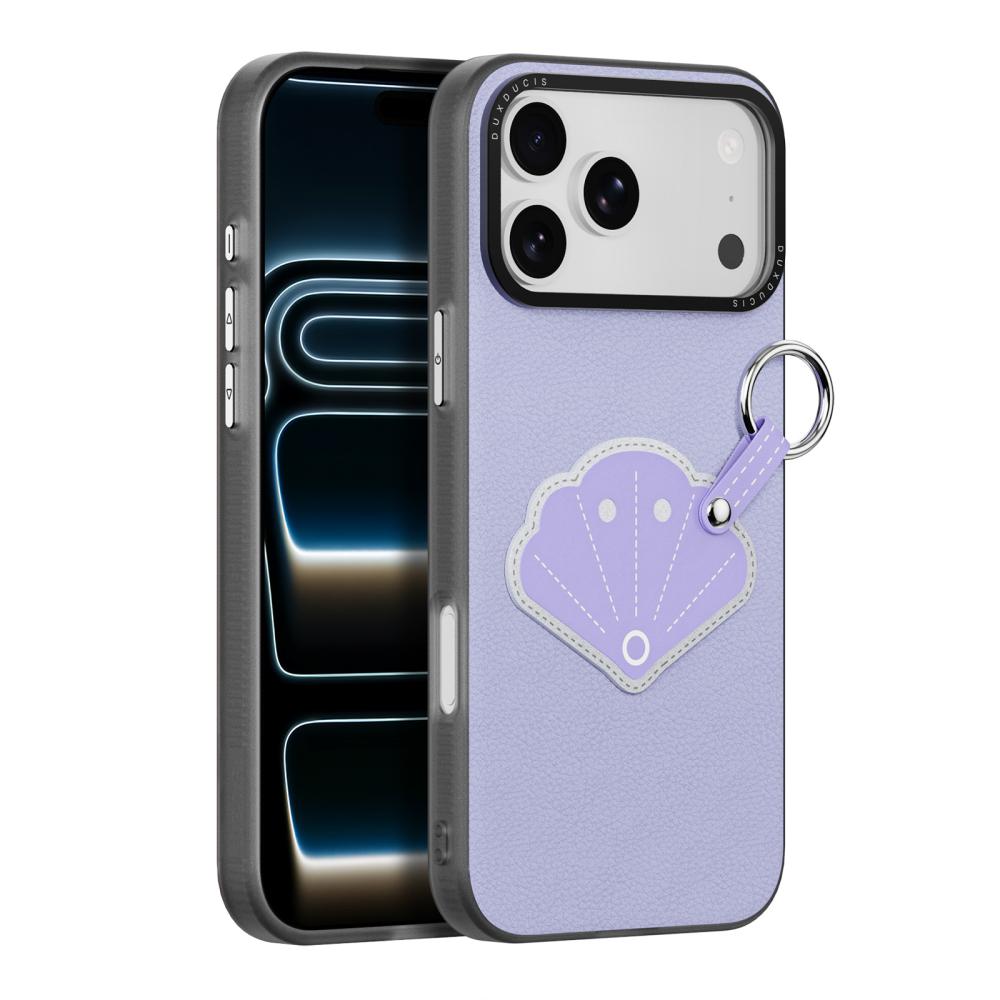 DUX DUCIS DUX DUCIS iPhone 18 Pro Max/17 Pro Max Skal PU-Läder Snäcka Lila
