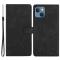  iPhone 15 Plus Fodral Skin Touch Läder Svart