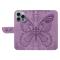  iPhone 16 Pro Max Fodral Fjäril Tryck Lila