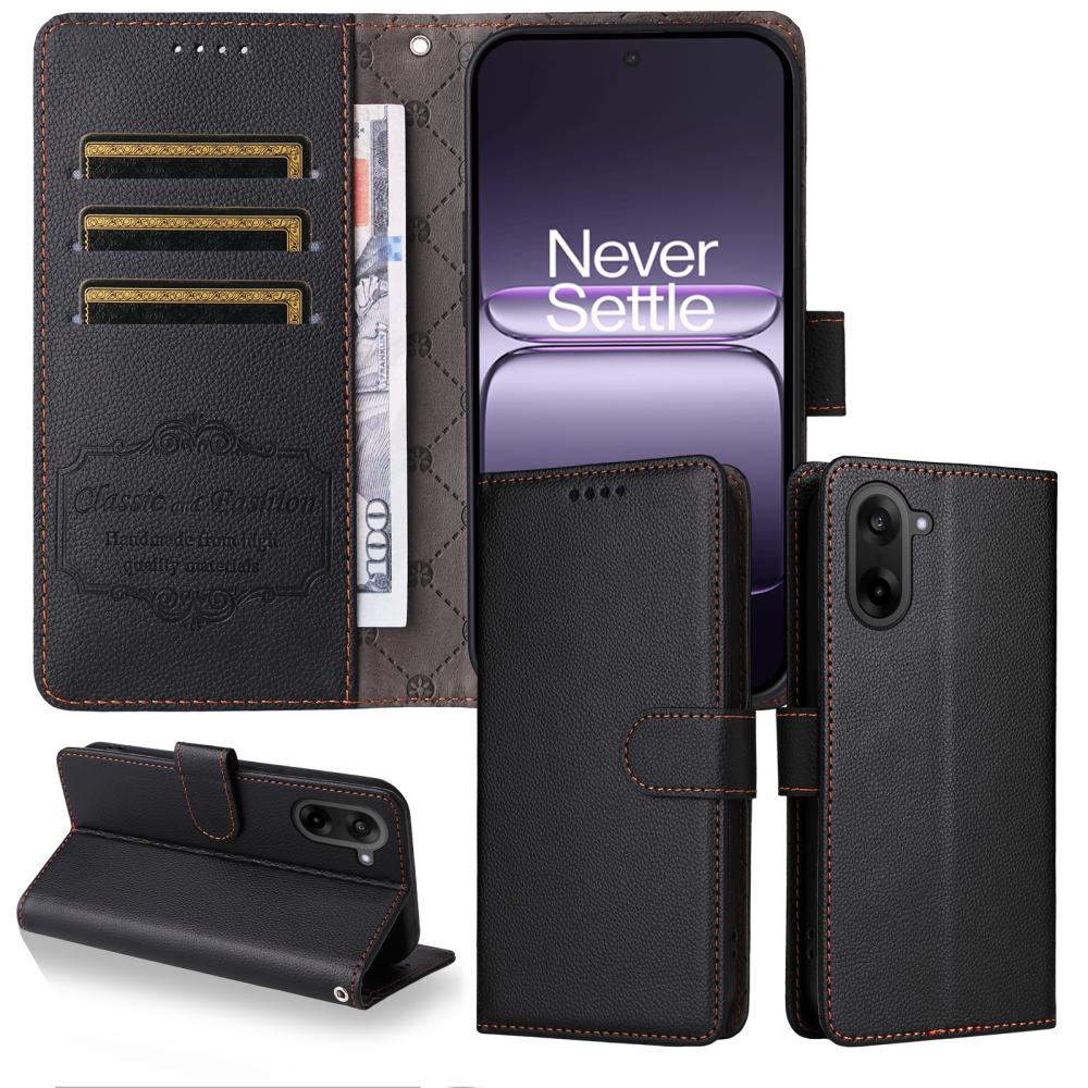  OnePlus Nord CE5 Plånboksfodral Läder Svart
