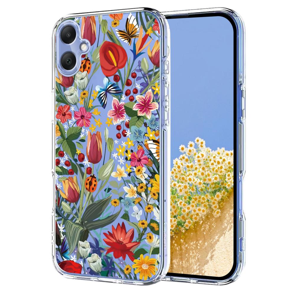  Samsung Galaxy A07 4G Skal Med Tryck Blommor