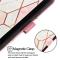 Google Pixel 10/10 Pro / 9/9 Pro Fodral Marmor Rosa / Vit