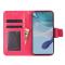  Motorola Moto G13 / G23 / G53 5G Fodral Läder Rosa/Röd
