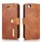 DG.MING iPhone 5/5S/SE 2016 - DG.MING 2in1 Magnet Fodral - Brun