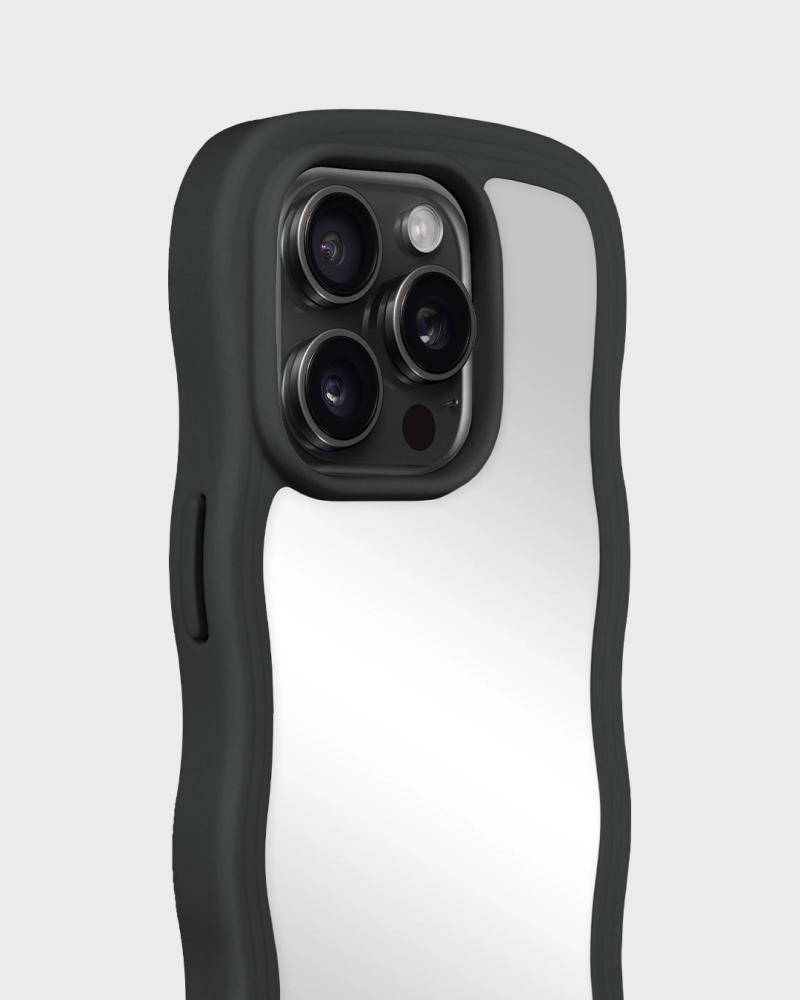 holdit holdit iPhone 15 Pro Skal Wavy Black Mirror