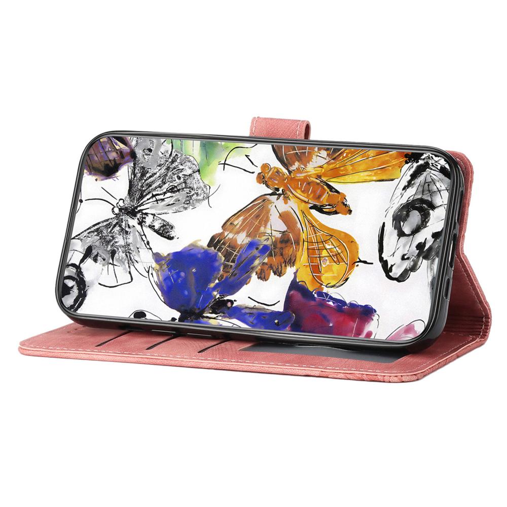  Sony Xperia 1 VII Fodral Fjäril Tryck Rosa