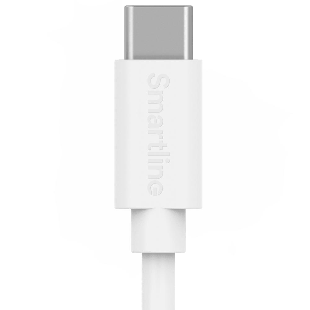 Smartline Smartline 1m USB-C - Lightning MFi Laddningskabel Vit