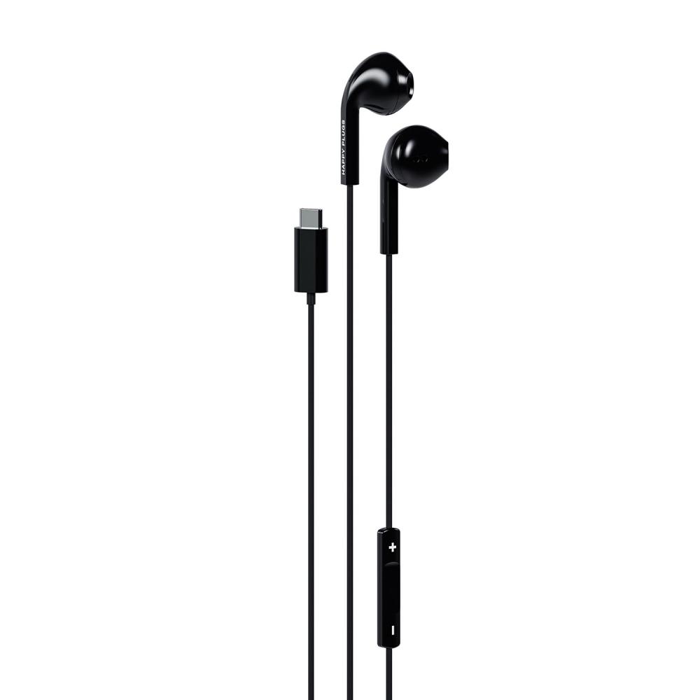 Happy Plugs Happy Plugs Hörlurar In-Ear USB-C Trådbundna Svart
