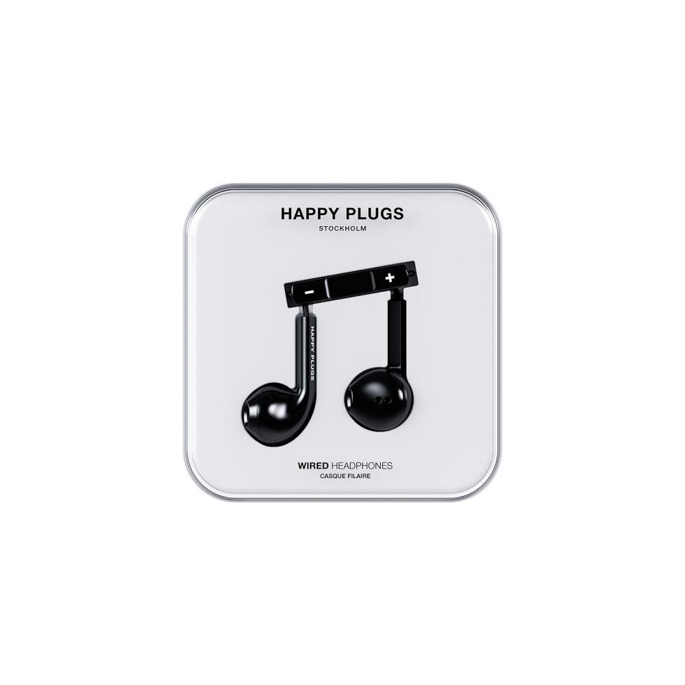 Happy Plugs Happy Plugs Hörlurar In-Ear USB-C Trådbundna Svart