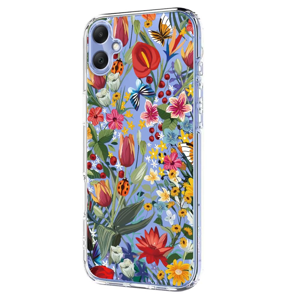  Samsung Galaxy A07 4G Skal Med Tryck Blommor