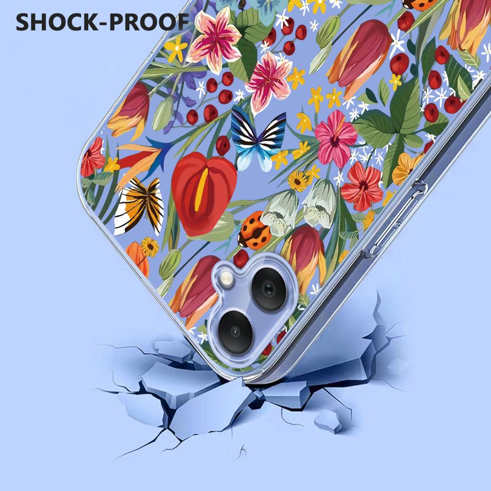 Samsung Galaxy A07 4G Skal Med Tryck Blommor