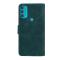  Motorola Moto G71 Fodral Skin Touch Läder Mörk Grön