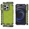  iPhone 14 Skal Shockproof Honeycomb Hybrid Grön