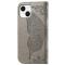  iPhone 15 Plus Fodral Med Fjäril Tryck Grå