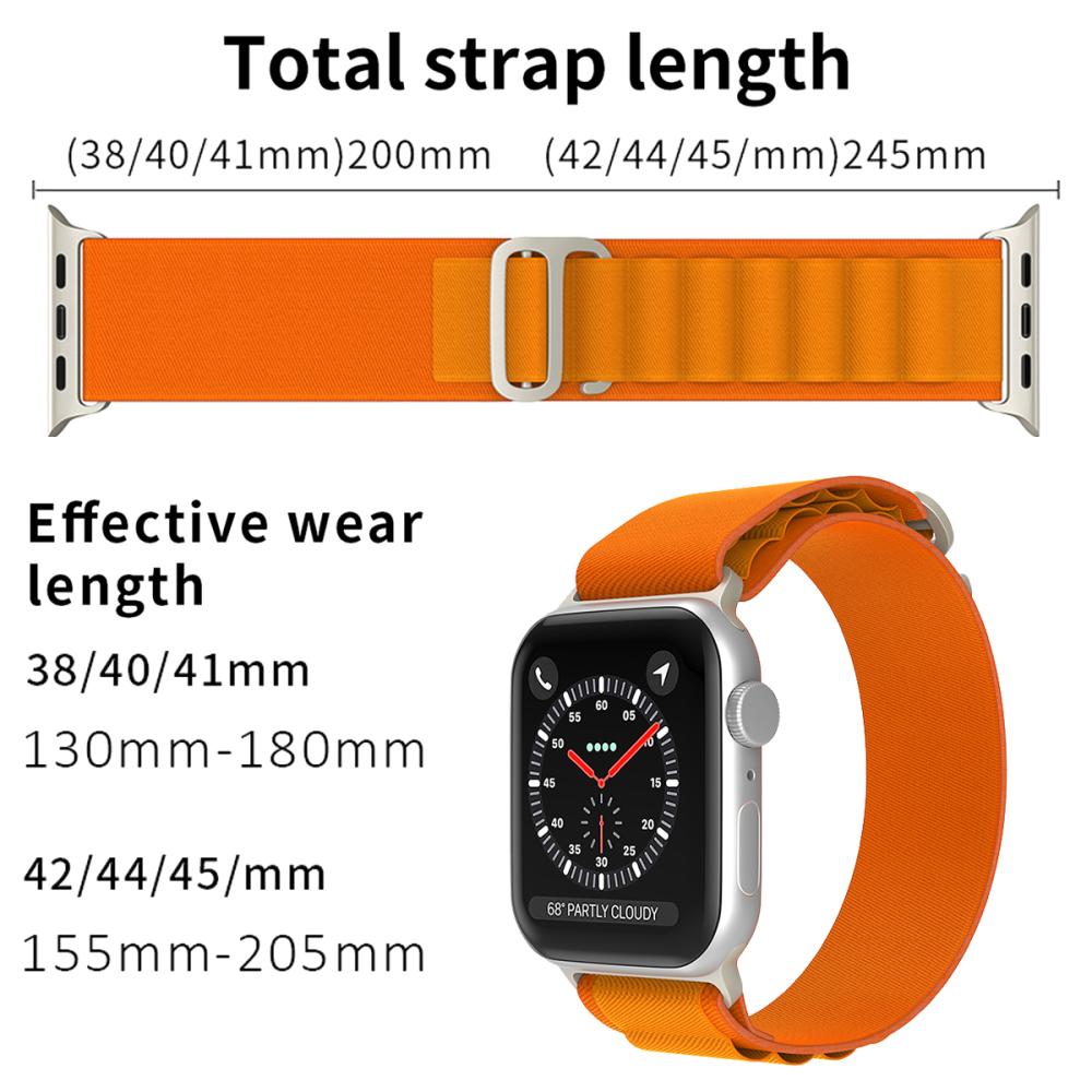 ColorPop Apple Watch 38/40/41/42 mm Armband Alpine Pro Loop Orange