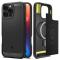 Spigen Spigen iPhone 16 Pro Skal MagSafe Rugged Armor Matt Svart